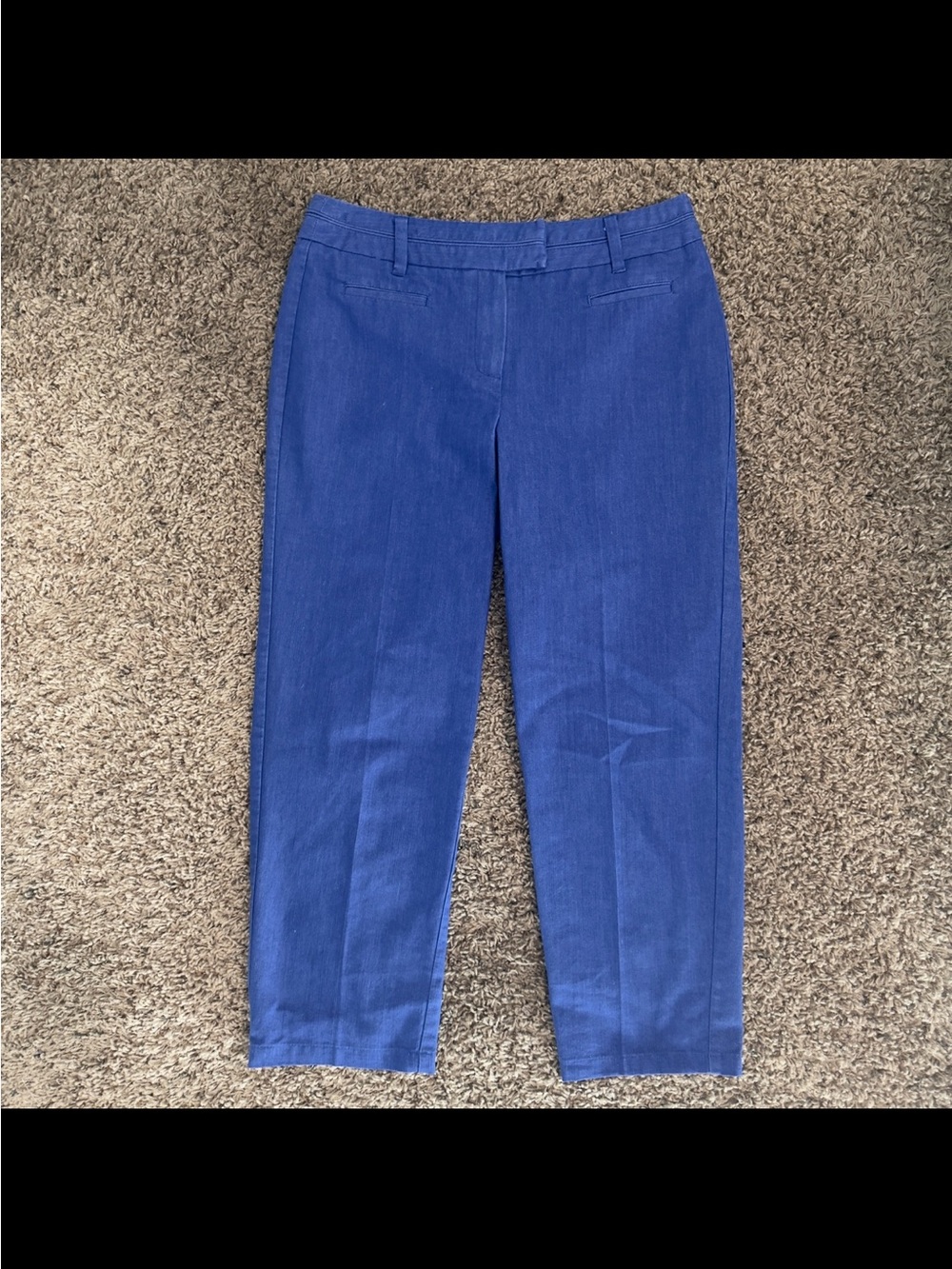 Blue Capri Trousers